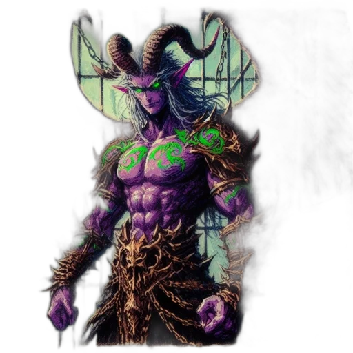 creature, dragon, mask, staff transparent PNG cut-out