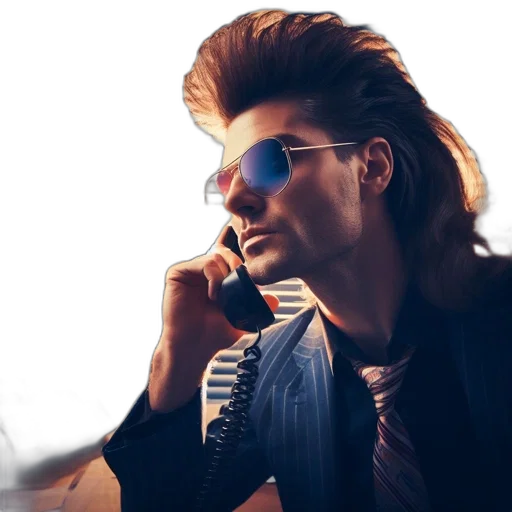 jacket, hair, cyberpunk, photorealistic transparent PNG cut-out