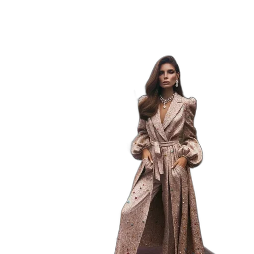 jacket, dress, concept art, photorealistic transparent PNG cut-out