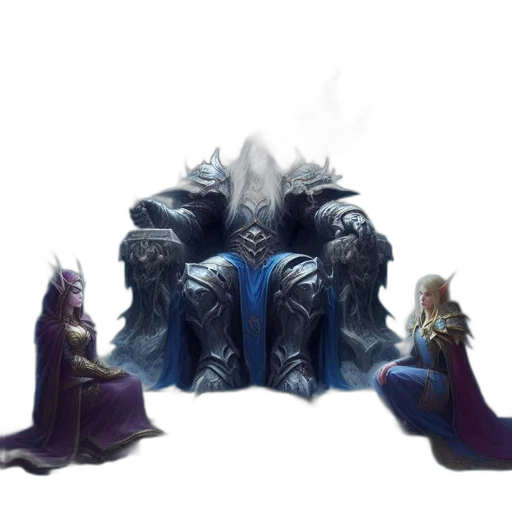 crown, dragon, sword, staff transparent PNG cut-out