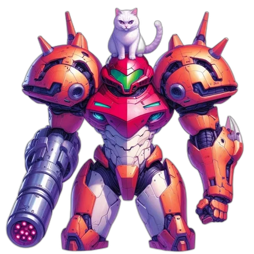 robot, animal, weapon, concept art transparent PNG cut-out