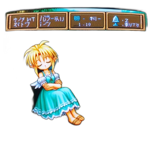 staff, dress, weapon, pixel art transparent PNG cut-out