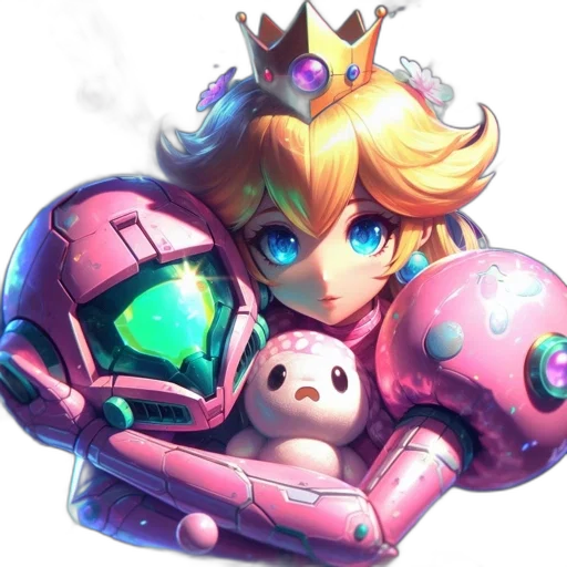 crown, robot, weapon, staff transparent PNG cut-out