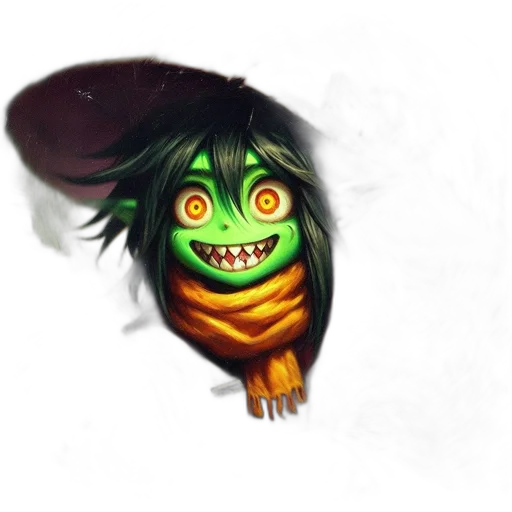 mask, creature, face, staff transparent PNG cut-out
