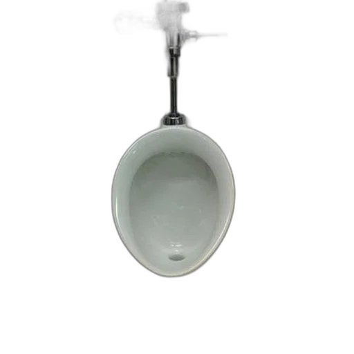 jewelry, white, urinal, mounted transparent PNG cut-out