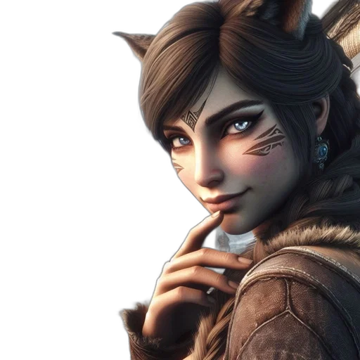 staff, face, mask, fantasy art transparent PNG cut-out