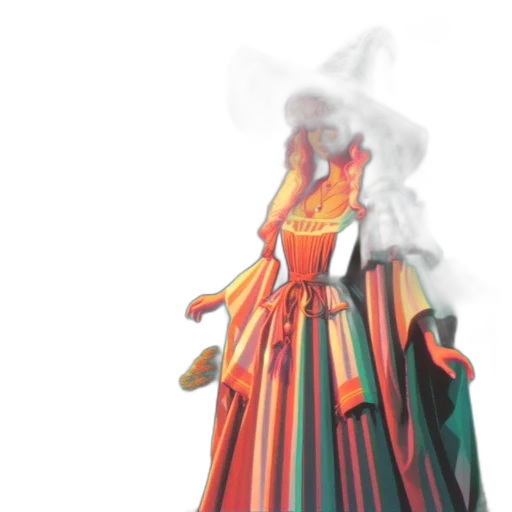 dress, mask, jacket, dragon transparent PNG cut-out
