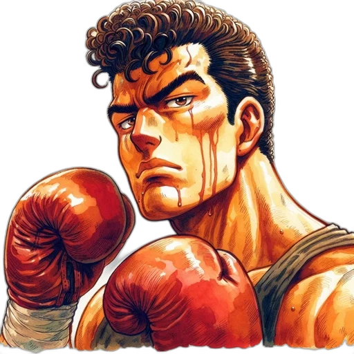 face, weapon, comic book art, photorealistic transparent PNG cut-out