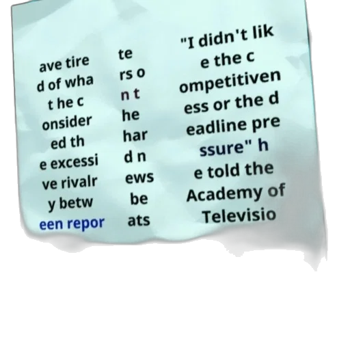 quote, interview, academy, televisio transparent PNG cut-out