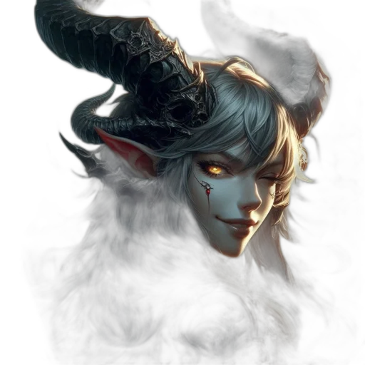 dragon, mask, face, staff transparent PNG cut-out