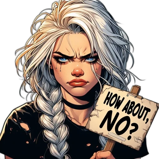 hair, comic book art, concept art, illustration transparent PNG cut-out