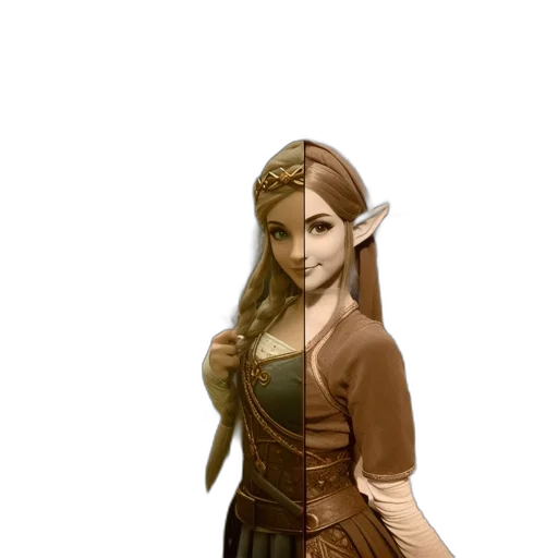staff, dress, face, sword transparent PNG cut-out