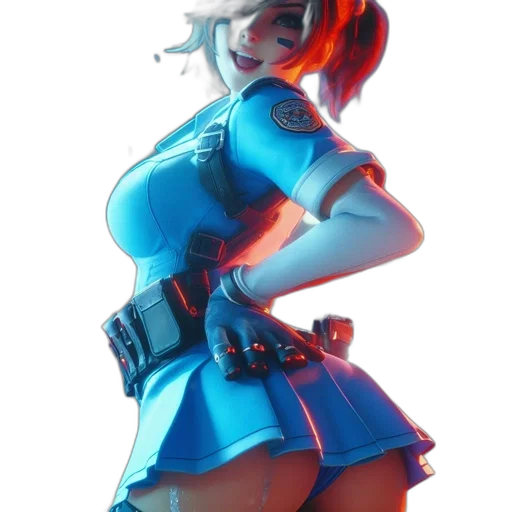 dress, staff, weapon, robot transparent PNG cut-out