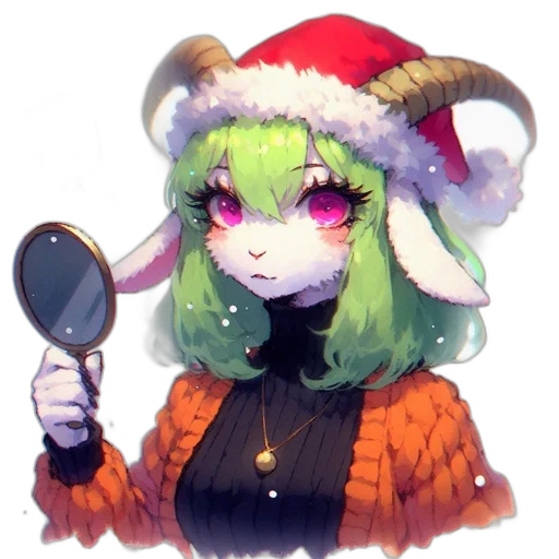 hat, staff, food, creature transparent PNG cut-out