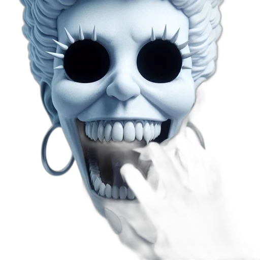 mask, face, creature, staff transparent PNG cut-out