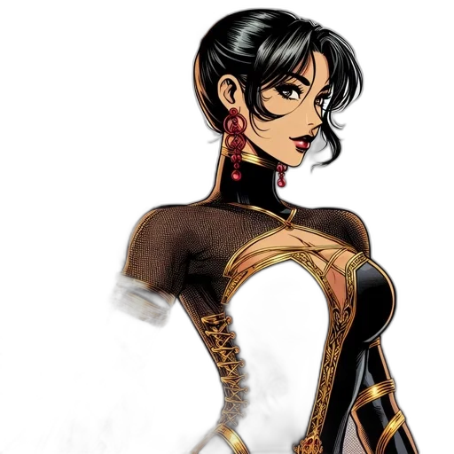 comic book art, concept art, fantasy art, cartoon transparent PNG cut-out