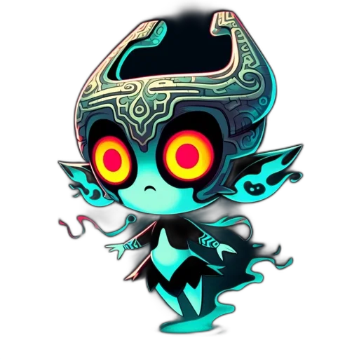 mask, staff, creature, concept art transparent PNG cut-out