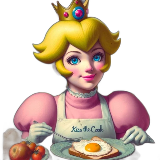 food, dress, crown, face transparent PNG cut-out