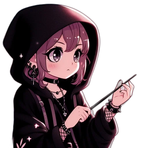 staff, jacket, weapon, jewelry transparent PNG cut-out