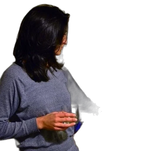 jacket, dress, hair, bottle transparent PNG cut-out