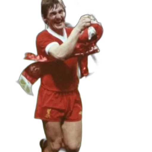 smiling, football, player, red transparent PNG cut-out