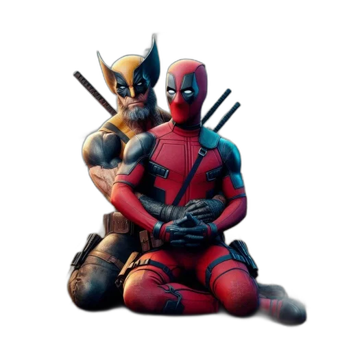 comic book art, concept art, 3d render, wolverine transparent PNG cut-out