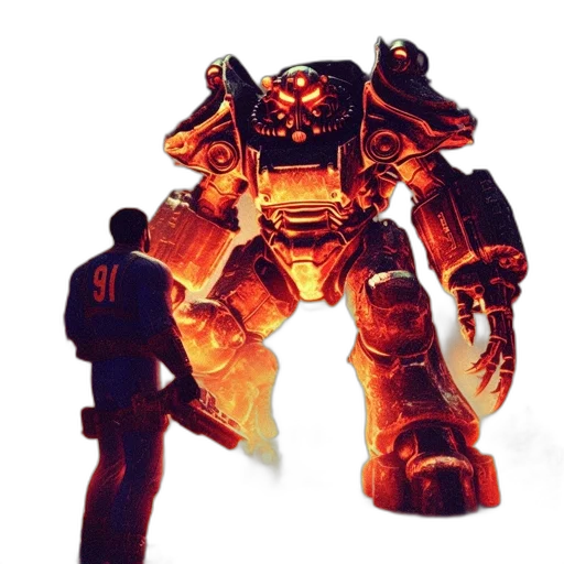 robot, weapon, concept art, 3d render transparent PNG cut-out