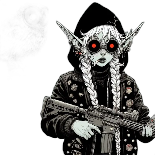 weapon, mask, comic book art, concept art transparent PNG cut-out