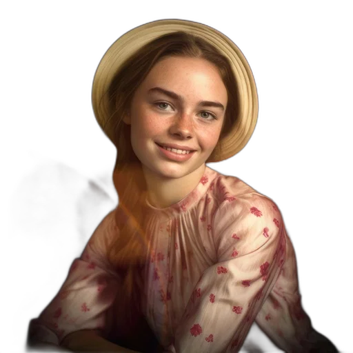 face, hat, hair, creature transparent PNG cut-out