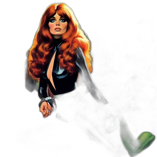 hair, comic book art, concept art, fantasy art transparent PNG cut-out