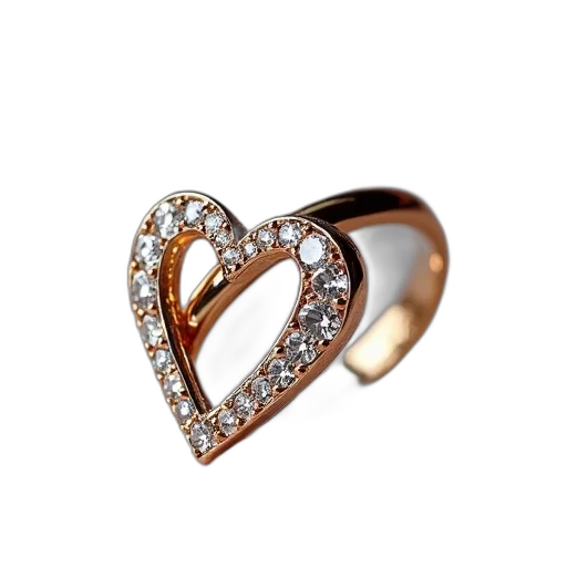 jewelry, crown, heart, ring transparent PNG cut-out