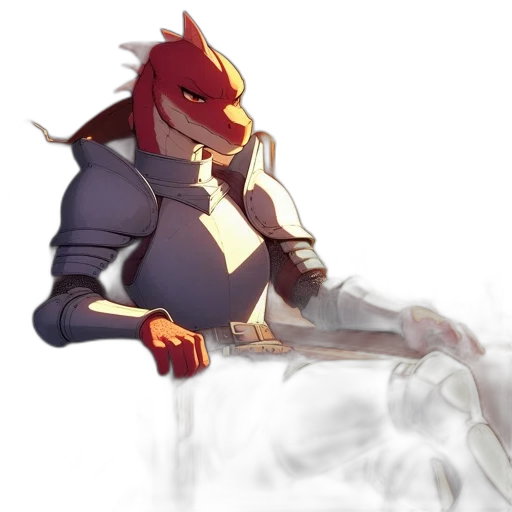 dragon, staff, mask, sword transparent PNG cut-out