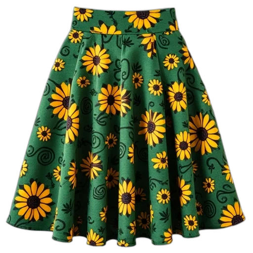 dress, green, yellow, black transparent PNG cut-out