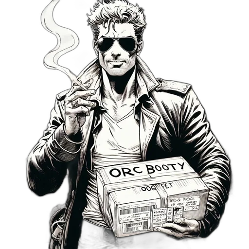 jacket, comic book art, cyberpunk, concept art transparent PNG cut-out