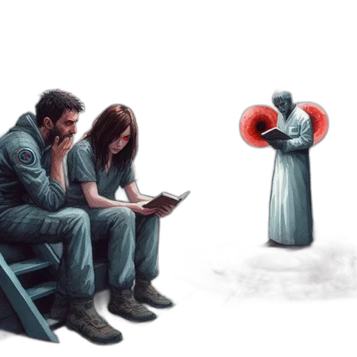concept art, fire, fog, futuristic transparent PNG cut-out