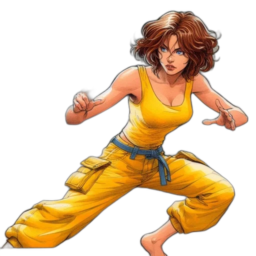 comic book art, concept art, pixel art, cartoon transparent PNG cut-out