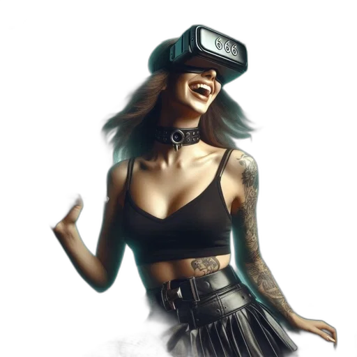 mask, hat, robot, cyberpunk transparent PNG cut-out