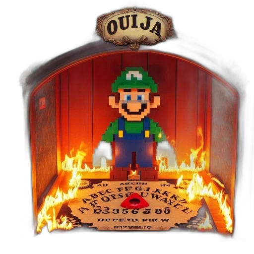 concept art, 3d render, pixel art, fire transparent PNG cut-out