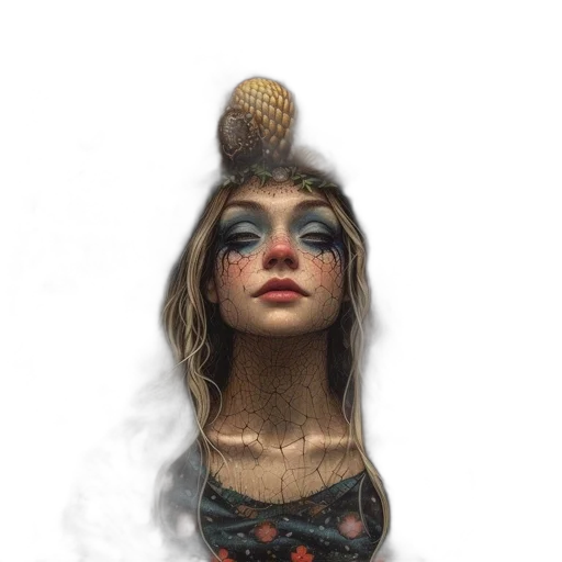 hat, mask, dress, face transparent PNG cut-out