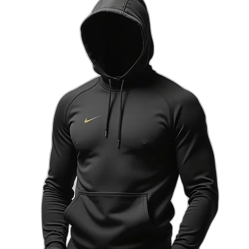 jacket, 3d render, dark, nike transparent PNG cut-out