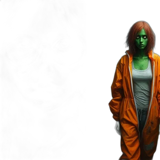 mask, jacket, creature, concept art transparent PNG cut-out
