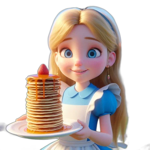 food, dress, 3d render, photorealistic transparent PNG cut-out
