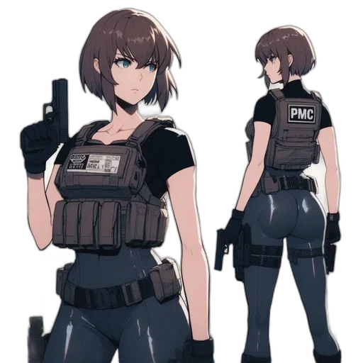 weapon, jacket, staff, concept art transparent PNG cut-out