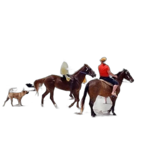 animal, hat, staff, 3d render transparent PNG cut-out