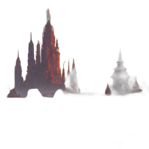 crown, building, concept art, pixel art transparent PNG cut-out