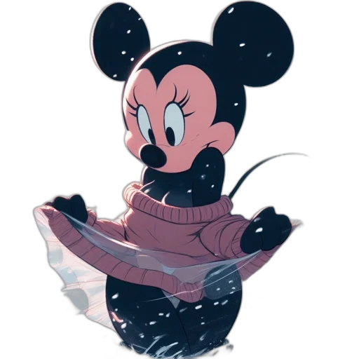 jacket, mask, creature, staff transparent PNG cut-out