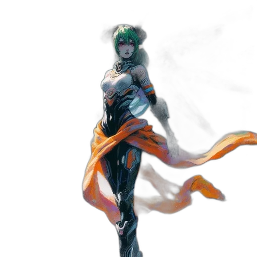 robot, mask, dress, staff transparent PNG cut-out