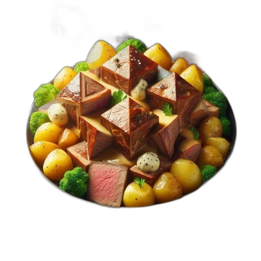 food, hat, crown, 3d render transparent PNG cut-out