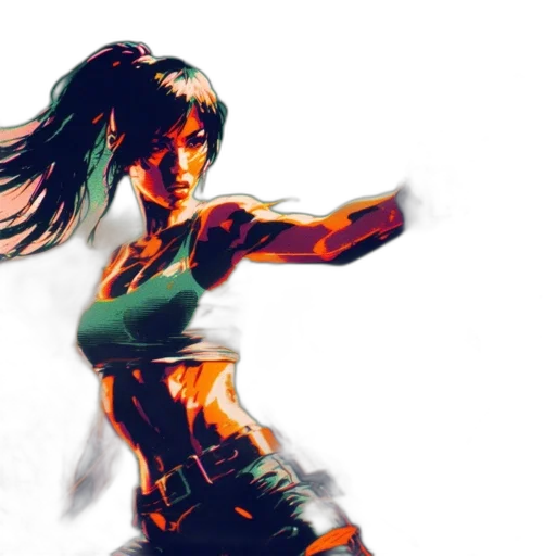 concept art, comic book art, cyberpunk, fantasy art transparent PNG cut-out