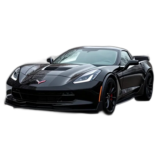 car, 3d render, photorealistic, black transparent PNG cut-out